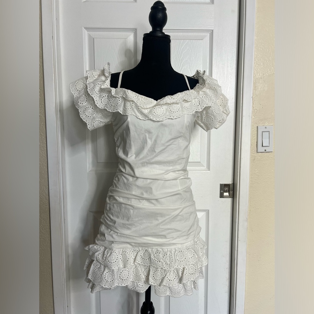 FASHION NOVA Rushed White Mini Dress